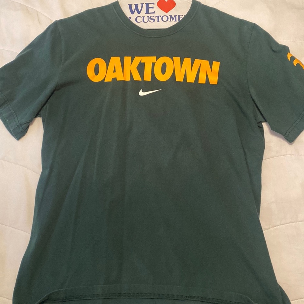 Nike “Oaktown” Oakland A’s Shirt Mens Large